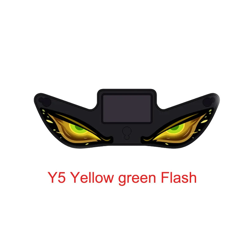 1PCS Solar Power Devil’s Eye Car Window Ambient Light With Suction Cup USB-C Rechargeable Eye Shaped Flashing Warning Lamp