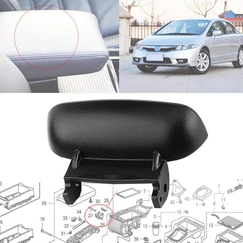 Car Armrest Lock Center Arm Rest Box Console Latch Cover For Honda CIVIC 2006 2007 2008 2009 2010 2011 FA1 83451-SNA-A01ZA