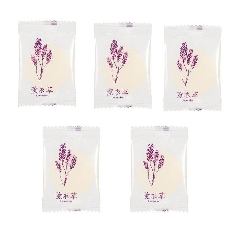 5PCS Round Solid Air Freshener Stick-on Diffuser Box Toilet Diffuser Aroma Long-lasting Deodorizer Bedroom Car Interior Products
