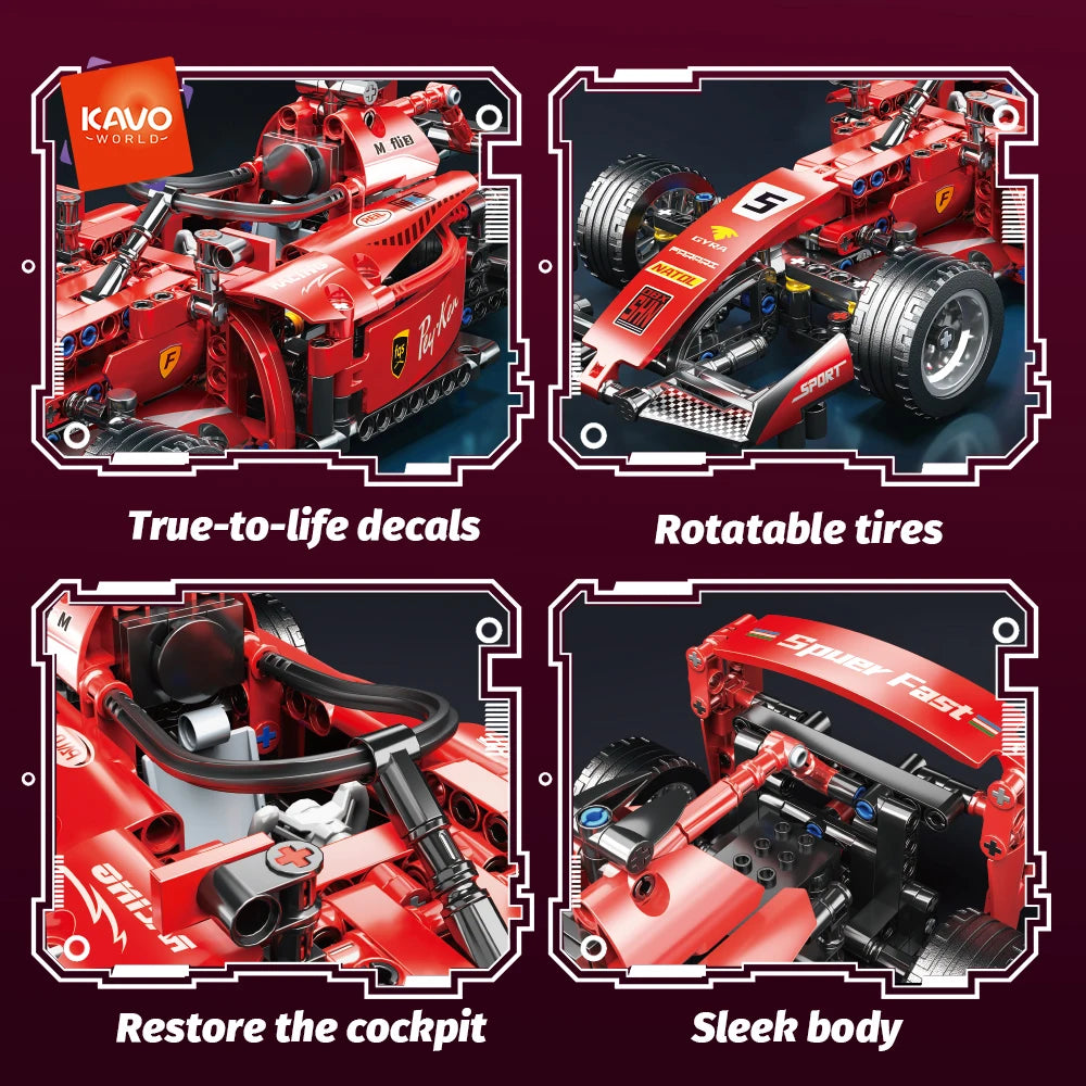 RC Race Cars Building Blocks Model Car Kit alternate view
