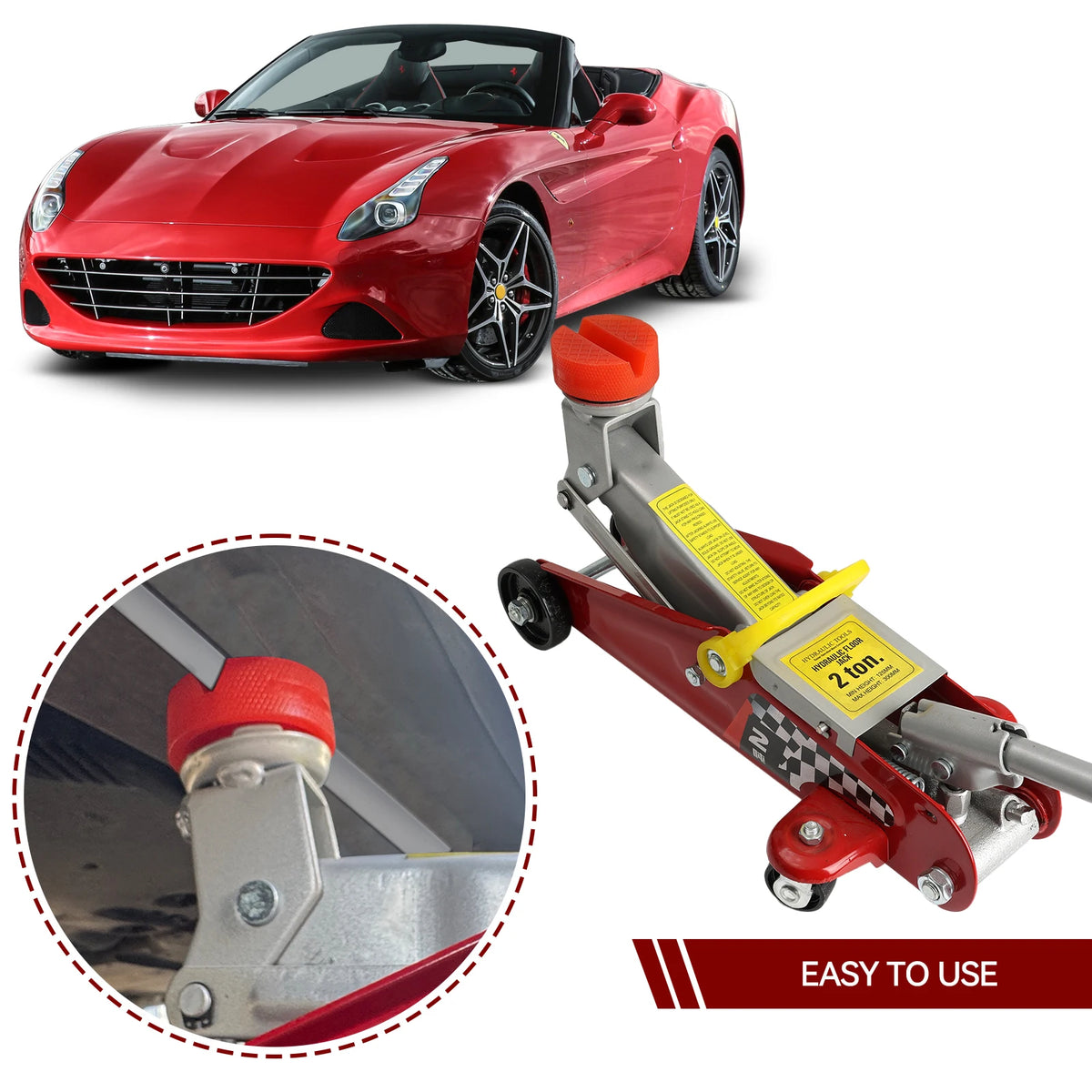 Car Lift Jack Support Stand Polyethylene Pads Wheel Dolly Slotted Floor Frame Rail Ad lifestyle view