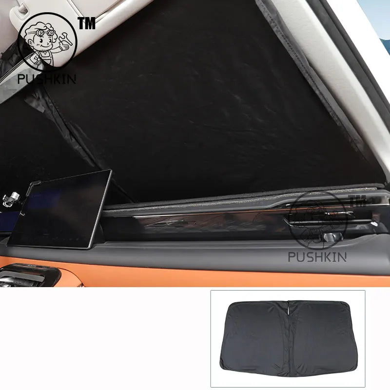 For GAC AION V 2025 2026 Full Black Car Sunshade Side Window Privacy Curtains Front Rear Sunscreen Heat Insulation Sunshield