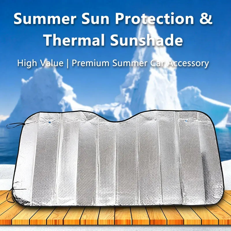 Car Front and Rear Sun Visors Car Windshield Summer Sun Protection Heat Insulation Windo detail view