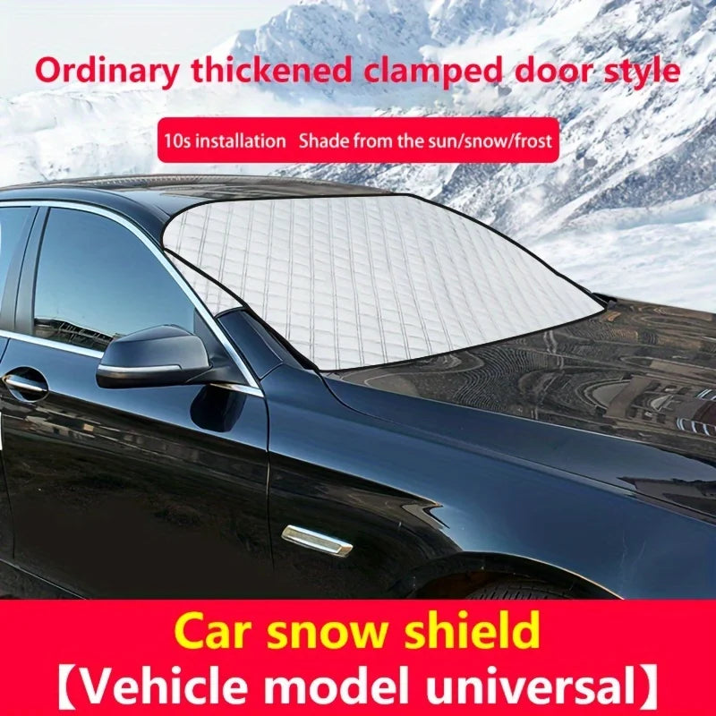 Universal Front Car Snow Frost Cover | Windshield Outdoor Waterproof Winter Automobiles detail view
