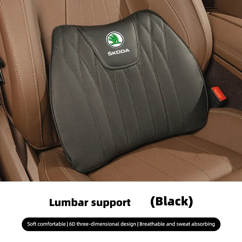 Car Seat Cushion Cover Lumbar Support Waist Cushioning For Skoda Octavia Rapid Kodi additional angle