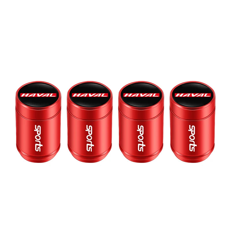 4Pcs 3D Metal Car Tire Valve Caps for Haval Models | Dust Proof Tire Valve Stem Cov additional angle