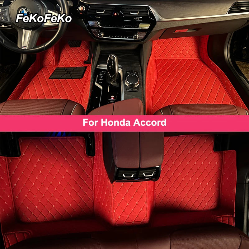 Custom Car Floor Mats For Honda Accord Auto Carpets Foot Coche Accessorie