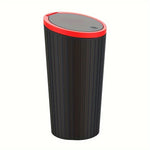 Universal Car Trash Bin with Lid,Durable ABS Material-Fits Center Console, Armrest, or Door Storage-Ideal for Vehicle & Home Use
