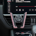 Car Phone Holder for Car Air Vent Diamond Crystal Clip Mount Mobile Phone Stand Brack alternate view
