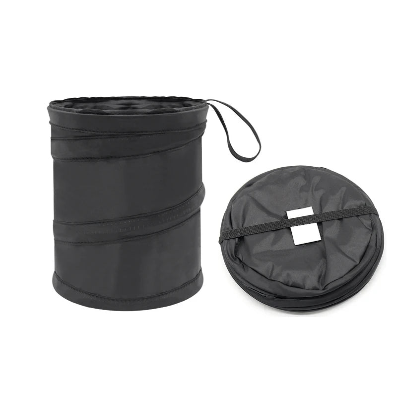 Car Trash Can Leak-Proof Collapsible PVC Pop Up Garbage Bin additional angle