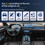 For MAZDA CX-50 CX50 2023 2024 Sticker Anti-scratch Car Interior Center Console Media Dashboard Navigation TPU Protector Film