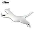 Cat Car Stickers Metal Emblem Decals | 3D Zinc Alloy for Vehicle Laptop Fridge alternate view