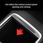 Central Control Panel with Push Handle for Tesla Model 3 Y Center Console Cup ABS Cove close-up view