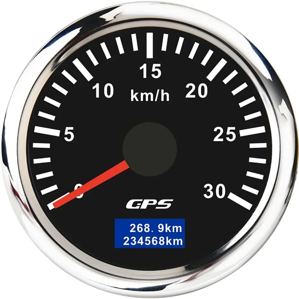 30/60/80/120/200 Km/h GPS Speedometer 52MM Car Truck Speed Gauge Meter With GPS Anten alternate view