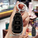 Car Key Case Cover Keychain For Ford Fiesta IV Focus III Galaxy Fusion Mondeo IV B-Ma lifestyle view
