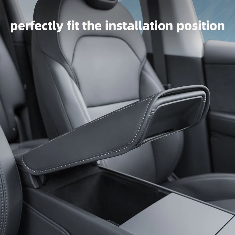 For Tesla Model Y Juniper Model 3 Highland Car Arm Rest Cushion Center Console Armrest Box Cover Pad Elbow Support Rest Cushion