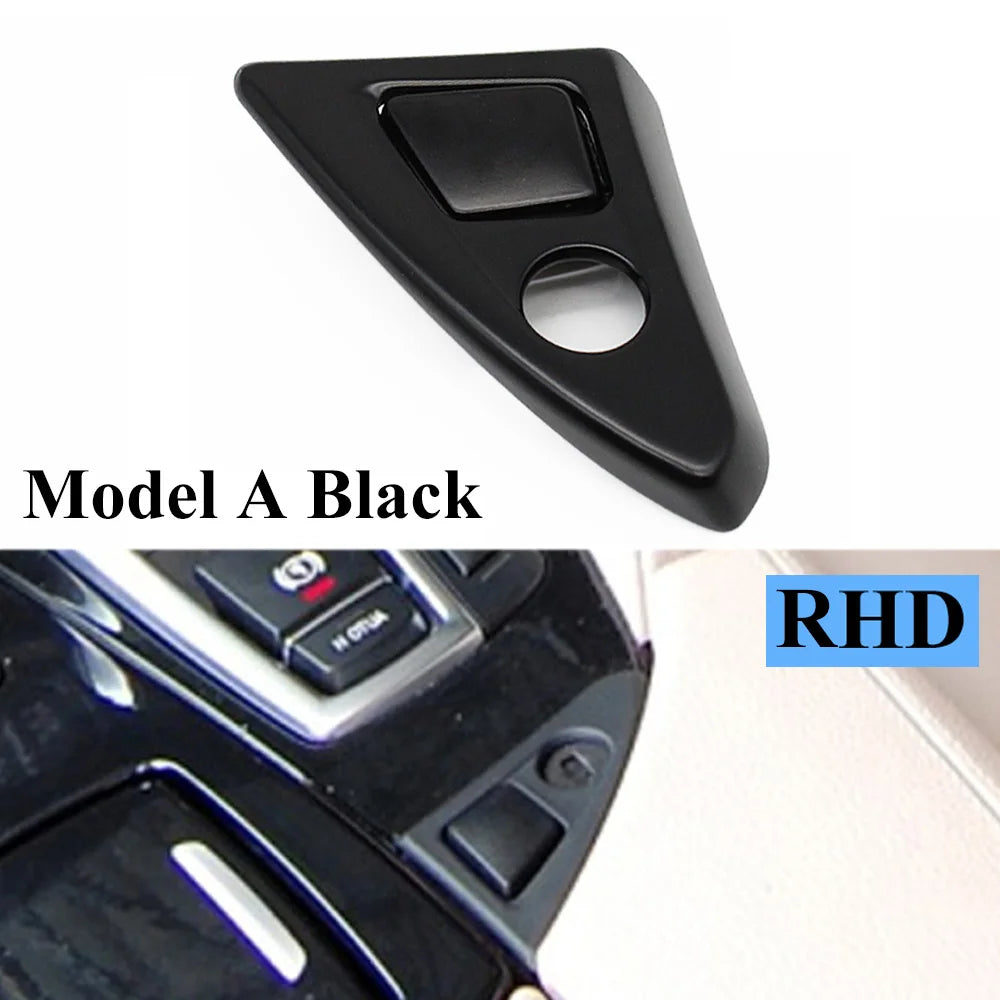 LHD RHD Black Silver Car Central Armrest Glove Box Switch Button For BMW 5 Series F10 close-up view