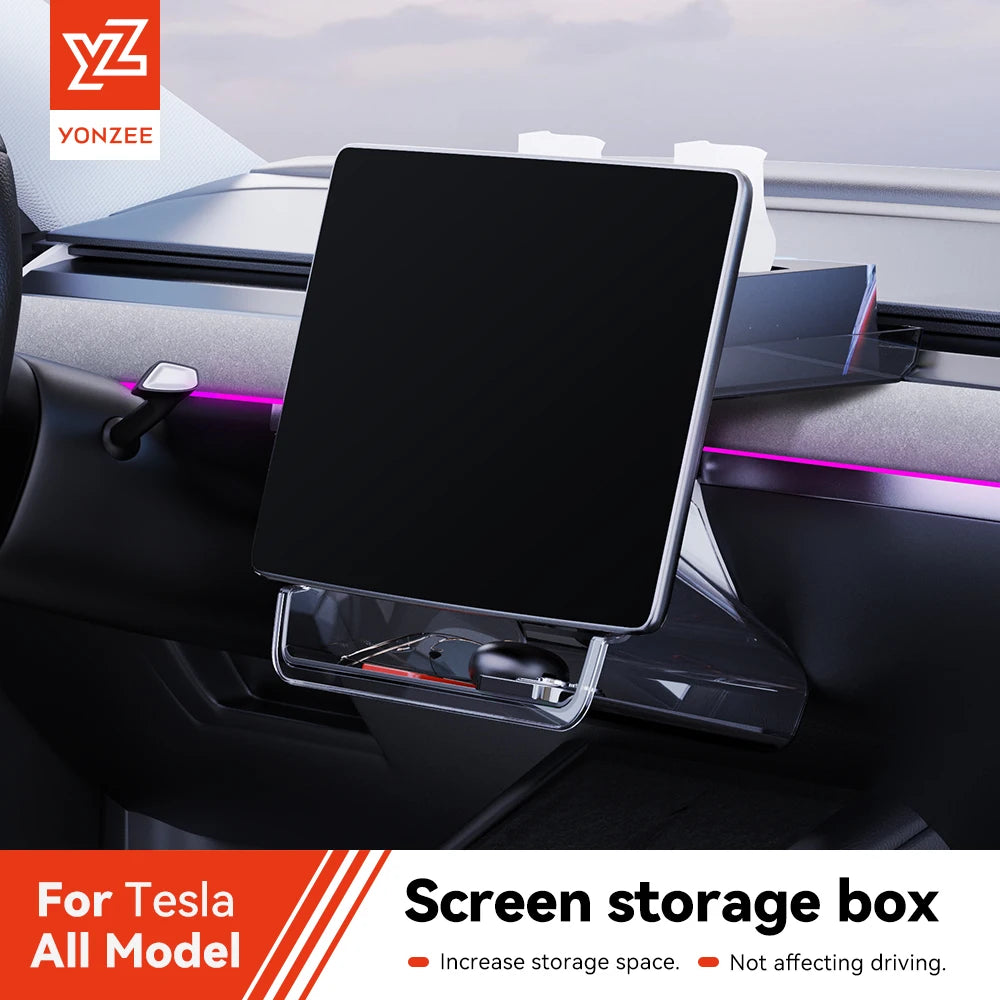 For Tesla Model 3 Y Highland Juniper 2021-2026 Storage Box | Hidden Center Console Organizer Tray