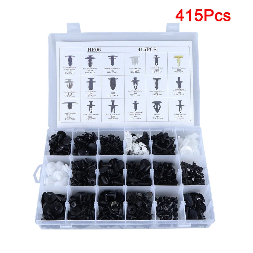 Car Retainer Clips Auto Push Pin Rivets Set Bumper Clips Fastener Remover Door Trim Panel Clip for Ford GM Toyota Honda Chrysler