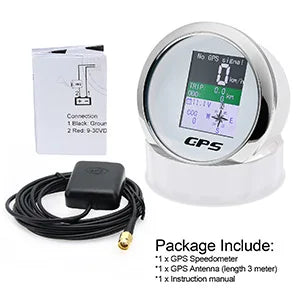 85mm Digital GPS Speedometer Odometer | Universal 12V 24V for Car Boat Motorcycle detail view