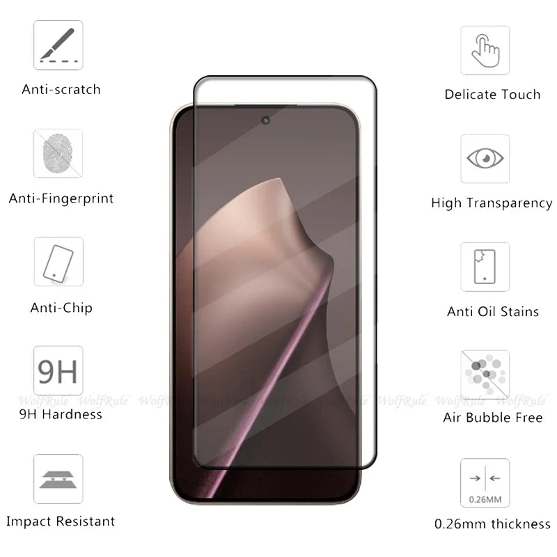 6-in-1 For Xiaomi 17 Glass Xiaomi 17 Tempered Glass Phone Protective Full Cover Glue 9H detail view
