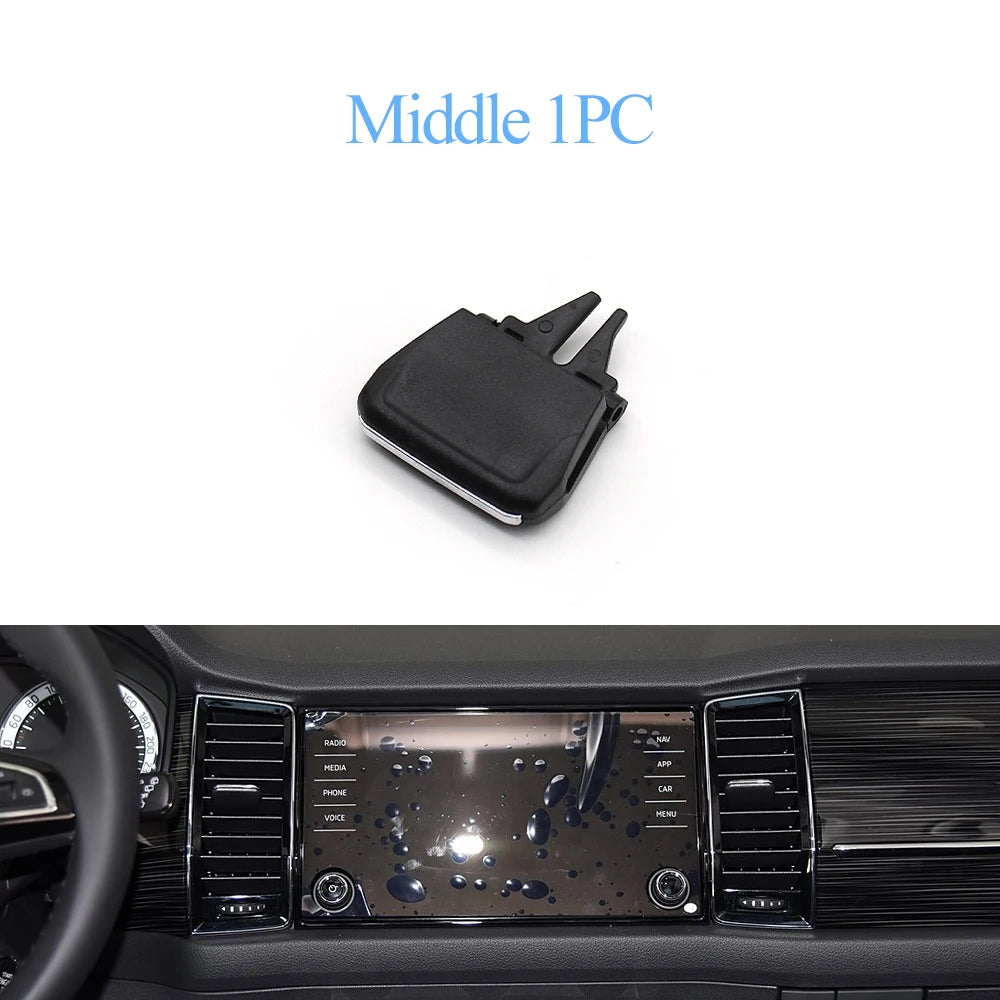 Front Rear Air Conditioner AC Vent Grille Tab Slider Clip Outlet Repair Kit For Skoda Kodiaq Karoq 56G819701,56G819702,56G820951