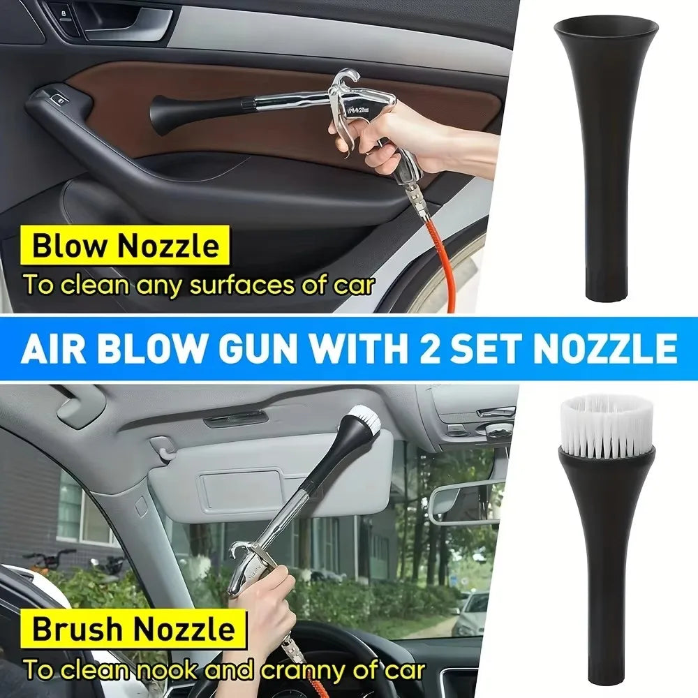Car Cleaning Gun | High Pressure Air Blow Gun for Uncharged Interior Spraying lifestyle view