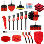 Detailing Brush Set Power Scrubber Drill Brushes Car Polish Pads Car Cleaning Brush F alternate view