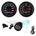 2" 52mm Car Boost Meter | Electronic Boost Gauge with 7-Color Backlight and Alarm additional angle
