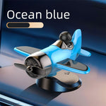 Solar Powered Rotating Airplane Car Dashboard Ornament 360° Auto Spin Decor Airplane Orn detail view