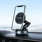 Lcars Car Phone Holder, 360-Degree Rotating Magnetic Head with Dual-Mode Vacuum Suction, Foldable Design for Car Dashboard, Compact Size for Easy Storage, Stylish Appearance, Durable Structure, Suitable for Multiple Use Scena
