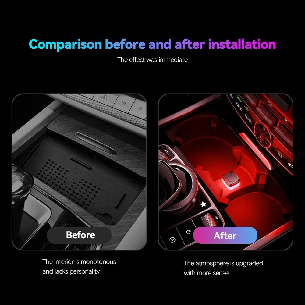 Car USB LED Ambient Mood Lamp alternate view