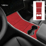 For Tesla Model 3 2017-2020 Car Central Console Gear Shifter Panel Modifed Decorative Cover Pad Sheath Shell Sticker