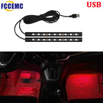 LED Car Ambient Light USB 5V Interior Foot Lamp