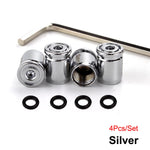Tire Valve Stem Caps Set - Anti-theft Zinc Alloy Wheel Air Valve Covers for Cars, SUVs, detail view