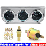 52mm Triple Gauge Kit 3 in 1 | Car Water Temp, Oil Pressure & Voltage Meter alternate view