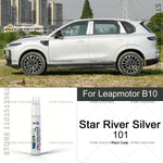 For Leapmotor B10 Scratch Removal and Paint Repair Pen Optical white Metal Black Ttund close-up view