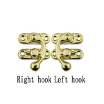 4pcs Box Toggle Latch Hasp Hook Lock Closure for Wooden Jewelry Chest Gift Wine Case Lea detail view