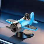 Cool Solar Powered Rotating Airplane Silent 360° Auto Spin Car Dashboard Ornament Multifunctional Car Interior Decoration Gifts