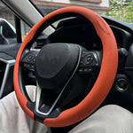Steering Wheel Cover 36-38cm Universal Non-Slip Leather detail view