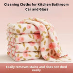 Lint-Free Microfiber Cleaning Cloths | Absorbent Fast Drying Edge-Trimmed Wipes for additional angle