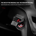 Car Engine Start Stop Switch Button Cover Decorative Auto Accessories Push Button Cover Anti Scratch Car Interior Accessories