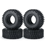 AXSPEED 4PCS 1.0" Rubber Tyres Mud Terrain Wheel Tires 50/54/58/62/64/65mm for 1/18 1/ close-up view