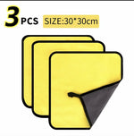 10-Pack Microfiber Car Wash Towels | 30x30 cm Cleaning & Drying Cloth Set lifestyle view