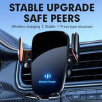 UYUXIO Wireless Car Charger | Fast Air Vent Phone Holder for iPhone and Samsung close-up view