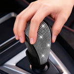 Universal Bling Diamond Gear Shift Cover, Sparkly Rhinestone PU Leather Car Shifter Kn close-up view