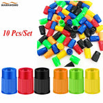 10pcs Plastic Tire Valve Caps | Universal Dust Covers for Cars Trucks Motorcycles SUVs and Bikes