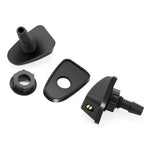 Car Windshield Washer Nozzle Jet Set Black 2 Pcs additional angle