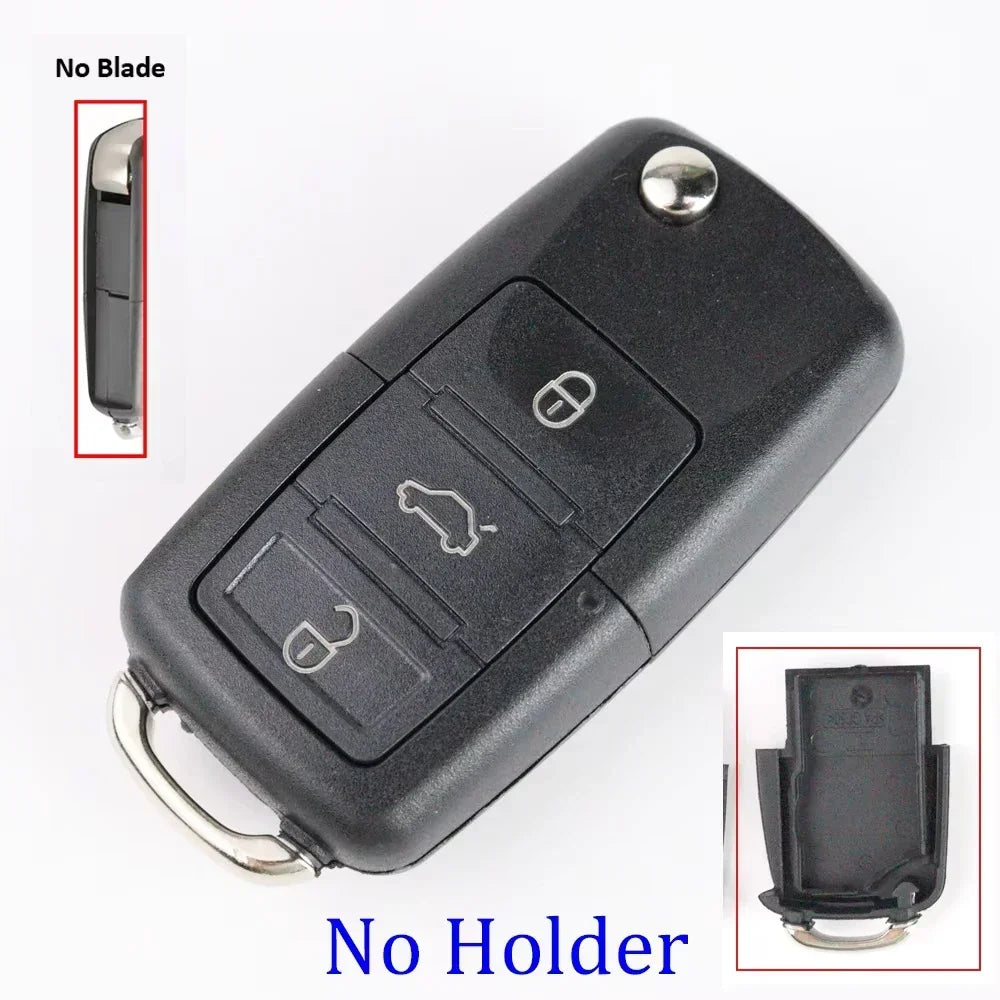 Car Key Fob Case Shell Housing for Vw B5 for Volkswagen Beetle/Caddy/Passat/Golf/Je additional angle