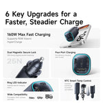 Baseus 160W Car Charger Fast Charging PPS PD3.0 USB Type C Car Phone Charge For iPhone close-up view